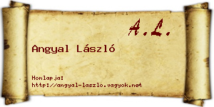 Angyal László névjegykártya